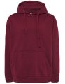 Heren Hooded Sweater JHK Kangaroo Burgundy